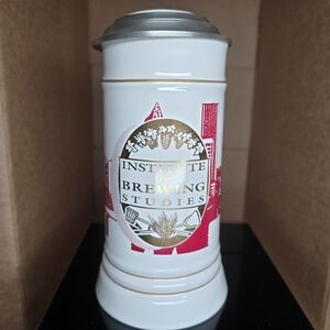 RARE Vintage 1994 Institute For Brewing Studies Beer Stein w/Lid-Portland Oregan